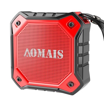 AOMAIS Ultra Portable Wireless Bluetooth Speaker with 8W Output Loud Sound,Waterproof IPX7 Floating,for iPhone7/iPod/iPad/Samsung/Cell Phones/Tablets/PC/Laptop(Red)
