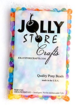 JOLLY STORE Crafts UV Sensitive Color Changing 9x6mm Pony Beads, 500pcs