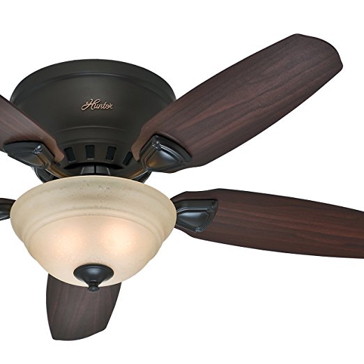 More buying choices for Hunter Fan 46" Low Profile Premier New Bronze Finish Ceiling Fan with Painted Cased White Light Kit