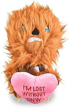 STAR WARS for Pets Dog Toy Chewbacca Plush Squeaker | 9” Chewy Lost Without Chew Plush Squeaker Pet Toy | Soft Chew Toy for Dogs | Chewbacca Stuffed Animal 9 Inch