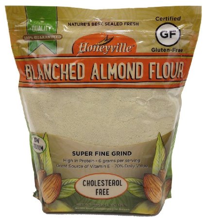 Honeyville Blanched Almond Flour Super Fine Grind Gluten Free Cholesterol Free 3lbs