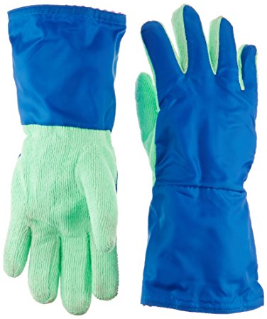 Hot Headz Clean Ease Microfiber Cleaning Gloves, One Size, Green