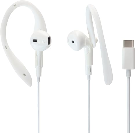 EARBUDi Bendable earloops and Wired Earbuds Combo kit - USB-C Plug Compatible with Latest Phones