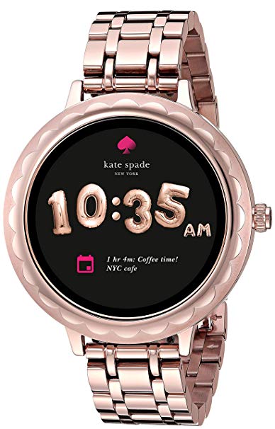 Kate Spade New York Scallop Touchscreen Smartwatch, Rose Gold-tone Stainless Steel Bracelet, 42mm, KST2005