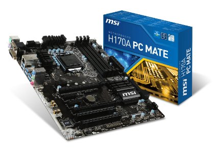 MSI Intel Skylake H170 LGA 1151 DDR4 USB 3.1 ATX Motherboard (H170A PC Mate)