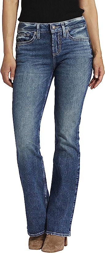 Silver Jeans Co. Women's Suki Mid Rise Bootcut Jeans