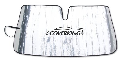 Coverking Custom Sunshade for Select Ford Models - Reflective Mylar Foam (Silver)