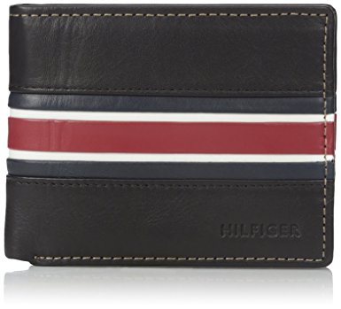 Tommy Hilfiger Men's Bolton Double Billfold Wallet, Black, One Size