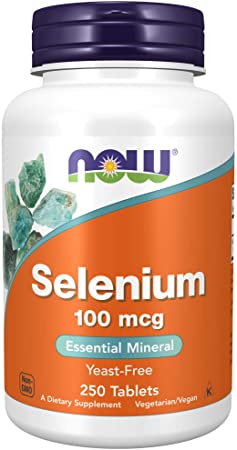NOW Supplements, Selenium (L-Selenomethionine) 100 mcg, Essential Mineral*, 250 Tablets