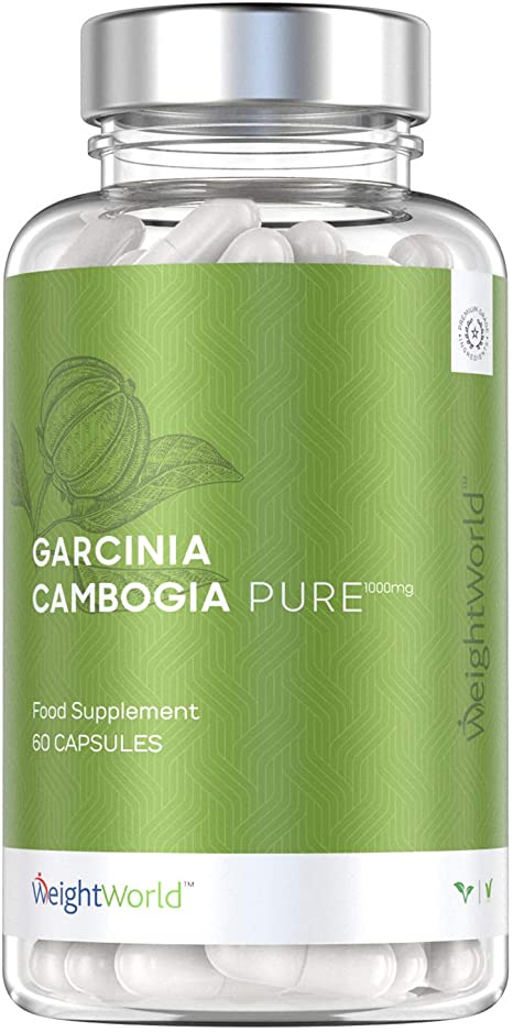 Garcinia Cambogia Pure - 1000mg - Keto Diet Pills for Hunger Management, Fast Natural Slimming Supplement for Men & Women, Best Clean Quality Garcinia Powder - 60 Tablets