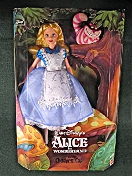 1999 Alice in Wonderland Barbie Doll with Cheshire Cat Disney Collector