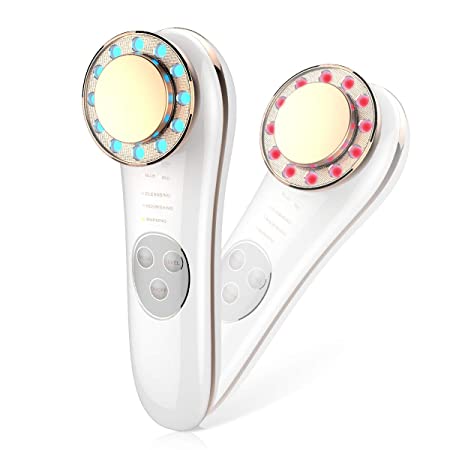 Face Mashine Facial Massager,Skin Improve Roller Tool (Gold)