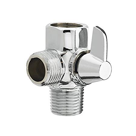 Aquaus Brass Diverter Valve for Shower - Easily Connect Bidet Sprayer, Diaper Sprayer, Shattaf Hose to 1/2'' Shower Pipe Threads