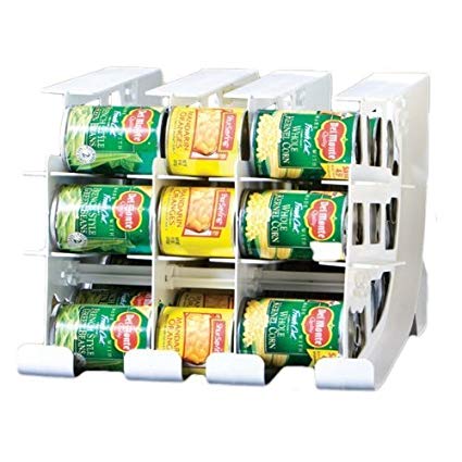 FIFO Can Tracker | Stores 54 cans | Rotates First in First Out | Canned Goods Organizer for Cupboard, Pantry and Cabinet | Food Storage | Organize Your Kitchen | Made in USA