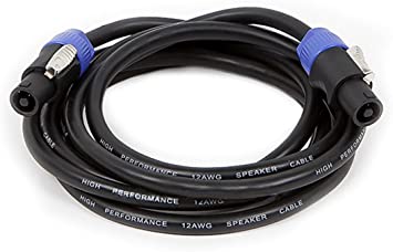 Monoprice 10ft 12AWG 2-conductor Speakon Type NL4FC Female to Speakon Type NL4FC Female Cable