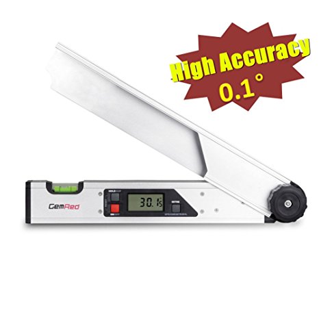 GemRed Digital Angle Finder (Crown Molding Protractor Accuracy(0.1 degree))