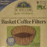 If You Care Coffee Filter Baskets  1x100 CT  Fits 8-12 Cup Drip Coffee Makers