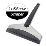Atalanta Upgraded Durable Stainless Steel Ice Snow Scraper Snow Shovel with Anti-Freeze Handle for Auto Vehicle Car Window