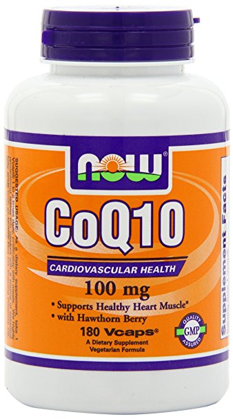 NOW Foods Coq10 100mg, 180 Vcaps