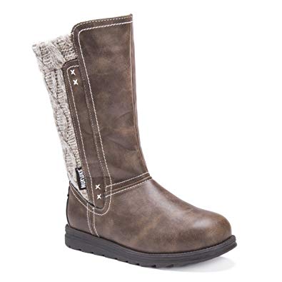 Muk LUKS Women's Stacy Boots- Brown Fashion