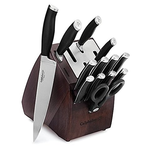 Calphalon Contemporary Self-Sharpening 14 Piece Cutlery Knife Block Set with SharpIN Technology