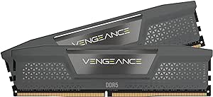 CORSAIR VENGEANCE DDR5 RAM 96GB (2x48GB) 6000MHz CL30 Intel XMP iCUE Compatible Computer Memory - Black (CMK96GX5M2B6000C30)