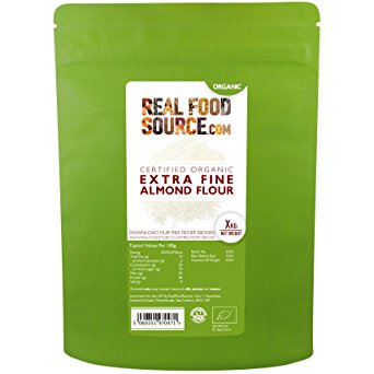 RealFoodSource Certified Organic Extra Fine High Protein Almond Flour (1KG)