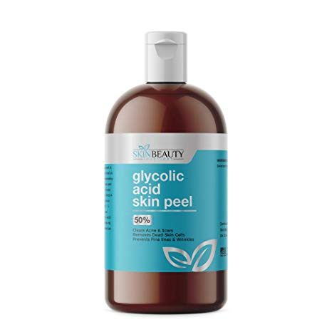 GLYCOLIC Acid 50% Skin Chemical Peel - Unbuffered - Alpha Hydroxy (AHA) For Acne, Oily Skin, Wrinkles, Blackheads, Large Pores,Dull Skin (16oz / 480ml)