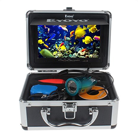 Eyoyo Brand HD 1000TVL Camera 15M Fish Finder Ice/Sea/River Fishing w/ 7" HD Monitor