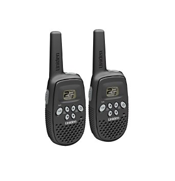 Uniden 16-Mile 22 Channel Rechargable FRS/GMRS Two-Way Radio Pair - Black (GMR1636-2C)