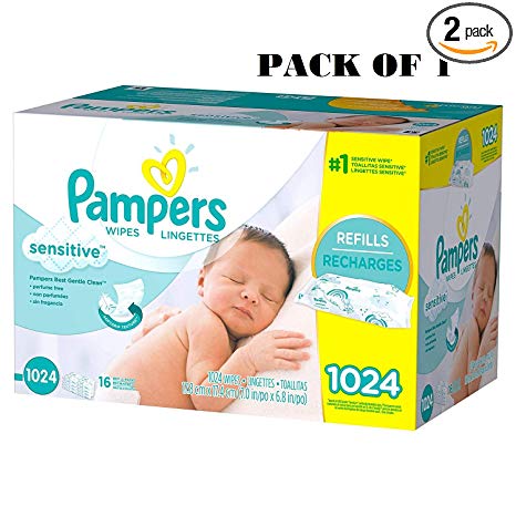 Pampers Stages Sensitive Wipes (1024 count)