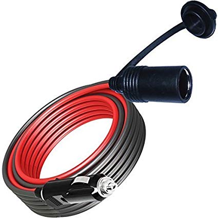 P.I. Auto Store Premium 12V 12 feet Extension Cable / Cord / Lead for Cigarette Lighter Plug.