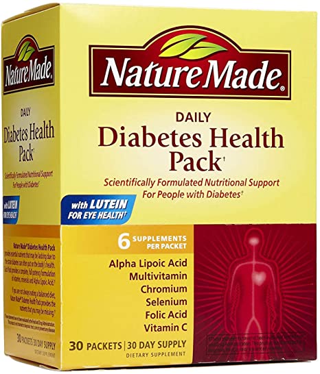 Nature Made Diabetes Health Pack, 30 count (Pack of 3)
