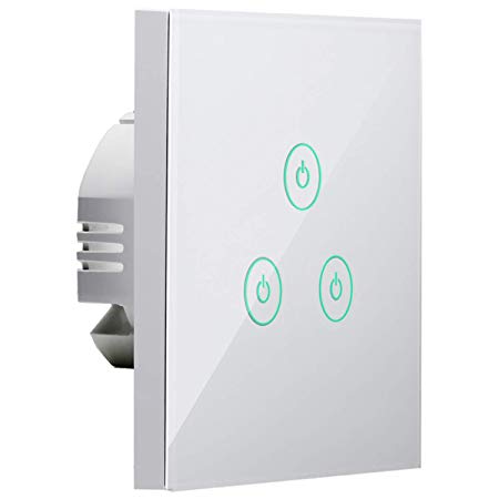 Smart Switches, Meross WiFi Smart Light Switch Easy Installation Works with Alexa and Google Home (1 Way 3 Gang)