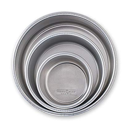 Nordic Ware 45423 Naturals Aluminum Bakeware Layer Cake Pan, Silver