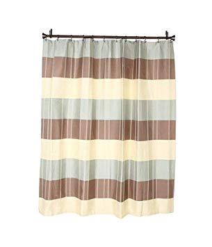CROSCILL Fairfax Shower Curtain, 72 by 72-Inch, Taupe