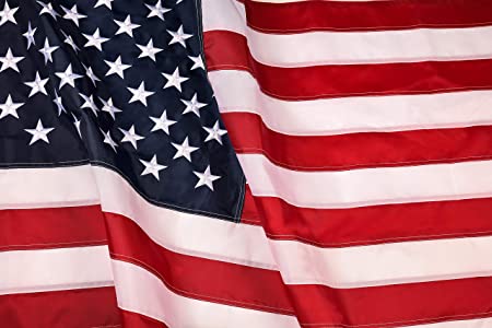 American Flag: Longest Lasting US Flag Made from Nylon - Embroidered Stars - Sewn Stripes - UV Protection Perfect for Outdoors! USA Flag (6x10 ft)