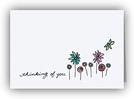 Dragonfly in The Garden Thinking of You Cards - 24 Cards & Envelopes
