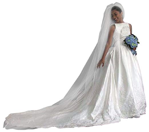 Shop Ginger Wedding 1 Tier Cathedral Swarovski Crystal Rhinestones Bridal Veil