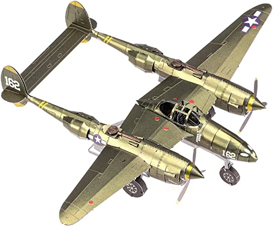 Metal Earth Fascinations Premium Series P-38 Lightning 3D Metal Model Kit