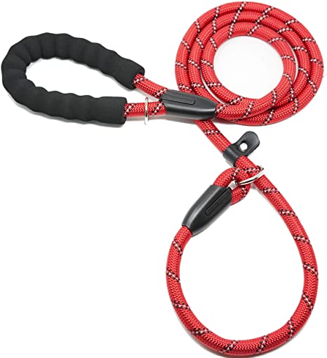 iYoShop 6FT Durable Slip Lead Dog Leash with Comfortable Padded Handle and Highly Reflective Threads Quality Dog Rope Training Leash for Small Medium and Large Dogs