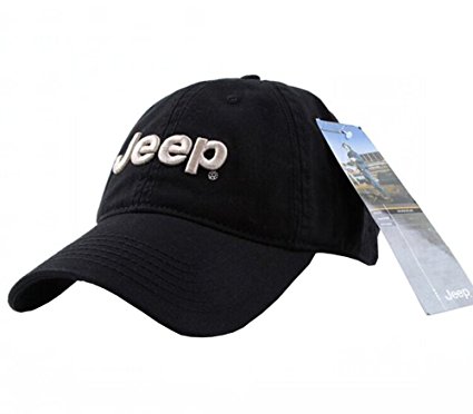 Jeep Embroidered Logo Solid Color Adjustable Baseball Caps For Men and Women