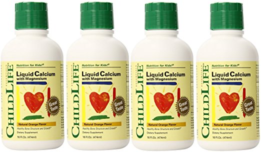 Child Life Liquid Calcium/Mag Natural Orange 16 Oz 4 Pk