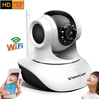 Vstarcam T6835WIP HD Indoor Wireless WIFI IP Camera Night Vision Two-way Voice Network CCTV P2P Multi-stream Baby Monitor Mobile Phone Remote Monitoring (Maximum support 32G TF Card)