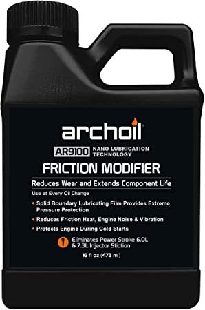 Archoil AR9100 Oil Additive (16oz) for All Vehicles - Powerstroke Cold Starts, Eliminates Injector Problems