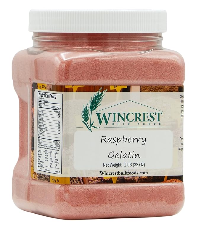 Raspberry Gelatin - 2 Lb Container