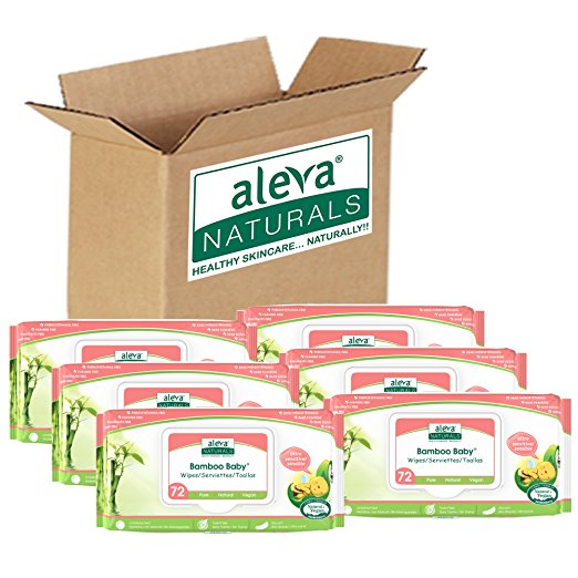 Aleva Naturals Bamboo Baby Sensitive Wipes, 432 Count