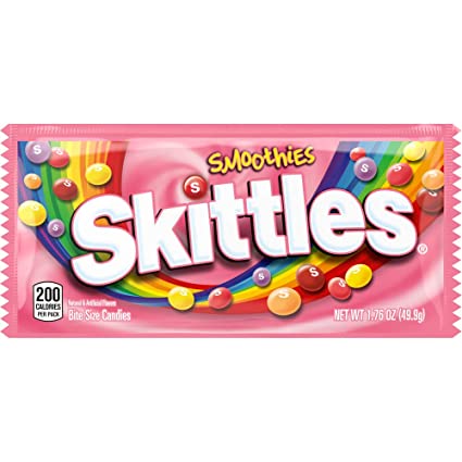 Skittles Smoothies Full Size Candy, 1.76 oz