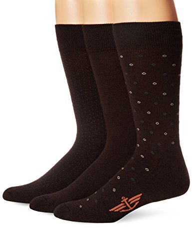 Dockers Men's 3 Pack Cushion Dress - Ultimate Fit Alternating Circles Socks