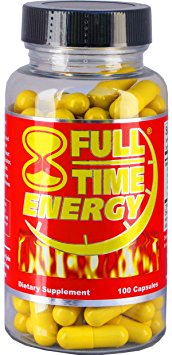Full-Time Energy Pills 100 Capsules Silver - Best Energy Boosters for Men and Women